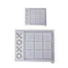 DIY Tic Tac Toe Game и X O силиконовая форма из смолы, Классическая игра, веселая форма из смолы, набор