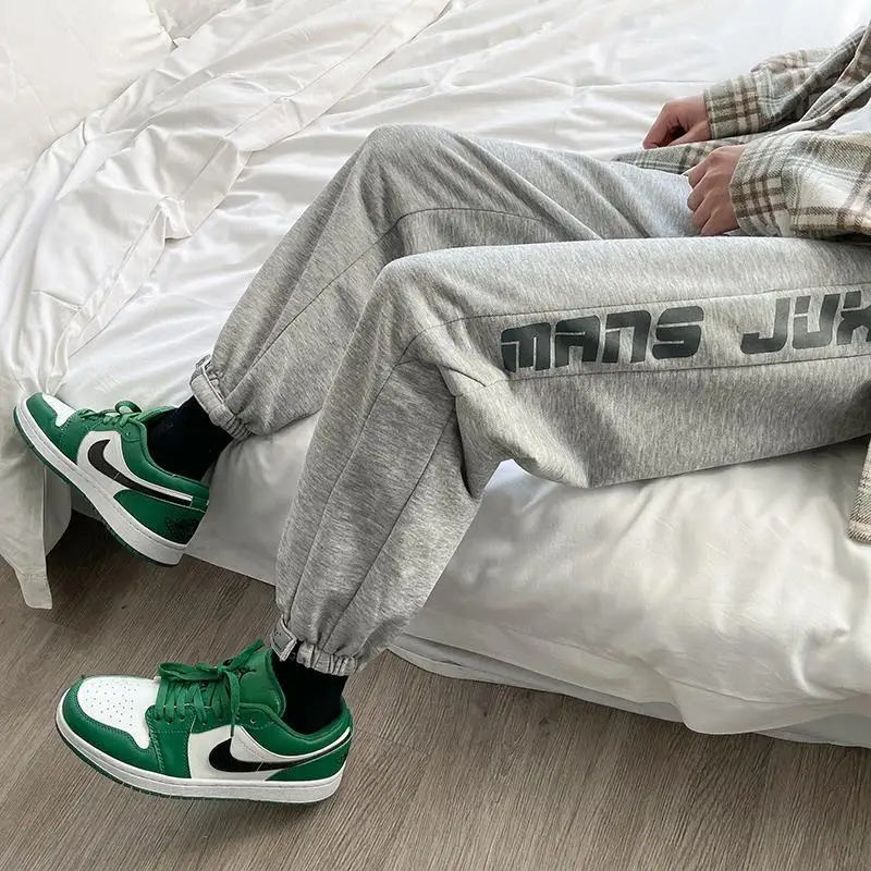 

Spring and summer ins Leggings loose trend thin sports pants male student Hong Kong style casual pants men's fashion