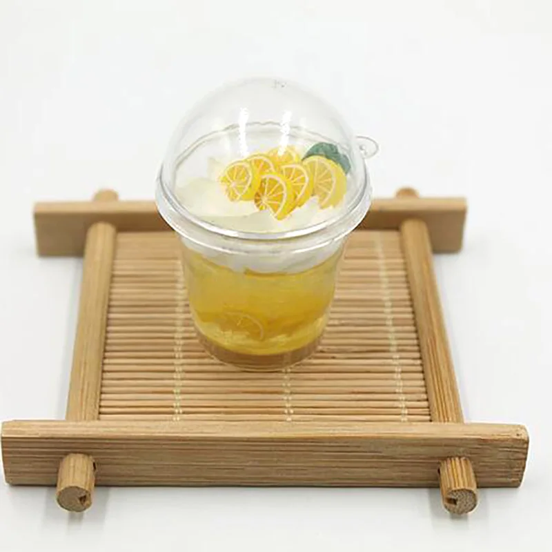 Прозрачная пластиковая мини коробка для попкорна чашка мороженого конфет