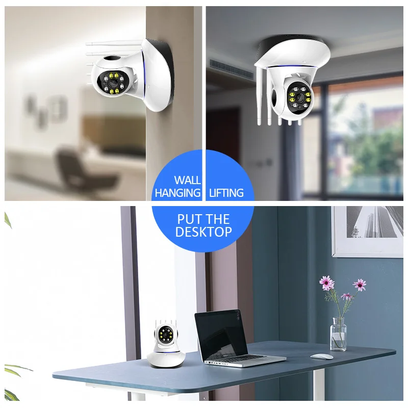 1080P HD Wireless IP Camera Pan Tilt 2MP Dome Indoor Two Way Audio CCTV Wifi Camera Baby Monitor Home Security Surveillance enlarge