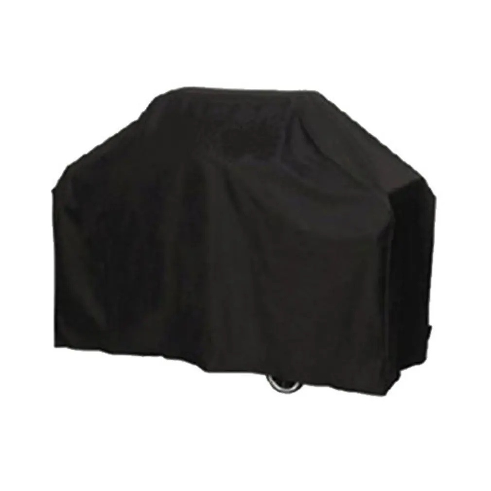 

Polyester Taffeta Black Waterproof BBQ Cover Outdoor Rain Barbecue Grill Protector for Gas Charcoal Electric Barbeque
