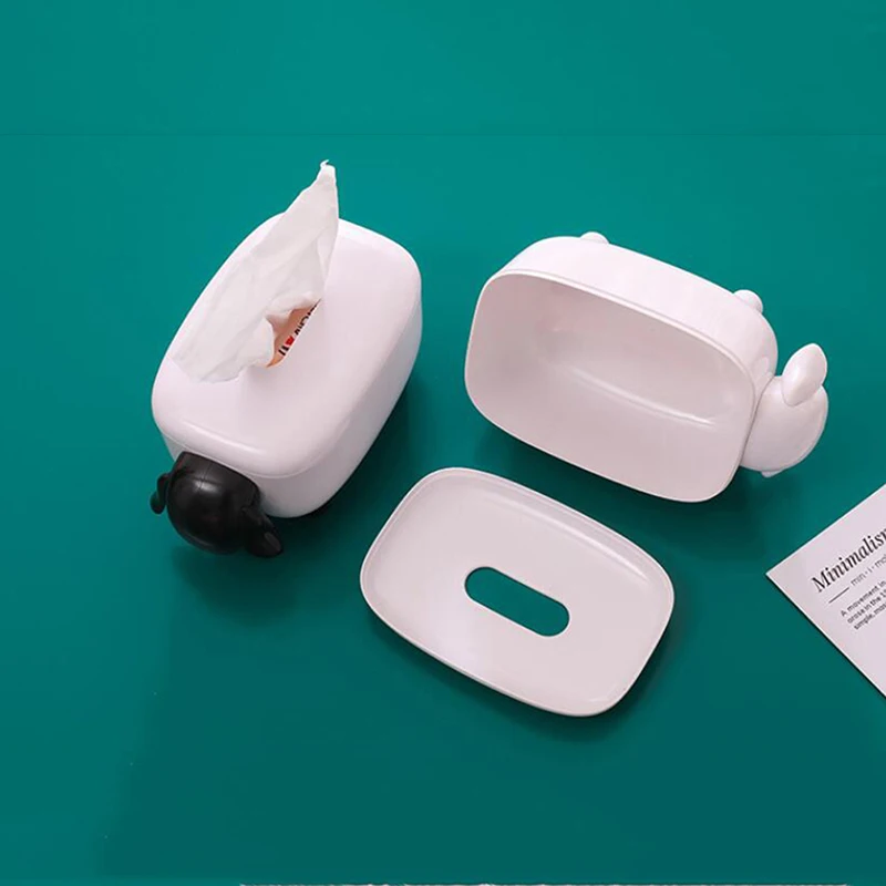 

2 Color Simple Cute Sheep Tissue Box With Paper Towel Box For Home Napkin For Home Kitchen Boxes Organizer Accessories