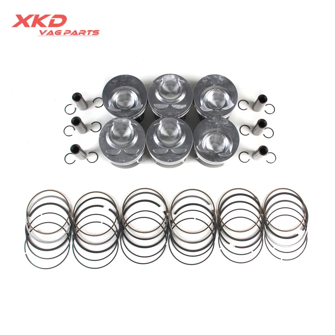 VR6 3.6L Engine Pistons &amp Piston Rings Kit Fit For V-W Atlas CC Passat A-UDI Q7 03H107065N 03H198151B | Автомобили и мотоциклы