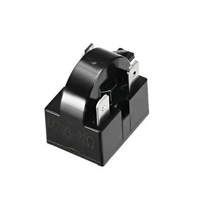 

22 Ohm 3 Pin Refrigerator PTC Starter Relay Black