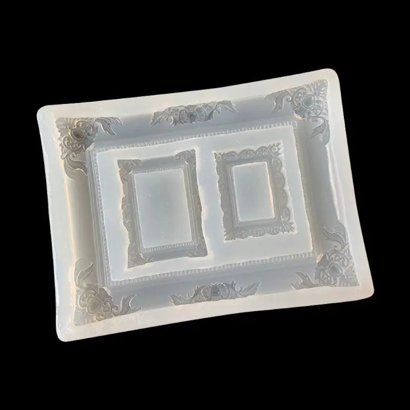 

DIY Resin Photo Frame Mold Resin Casting Silicone Mold Jewelry Making Tools