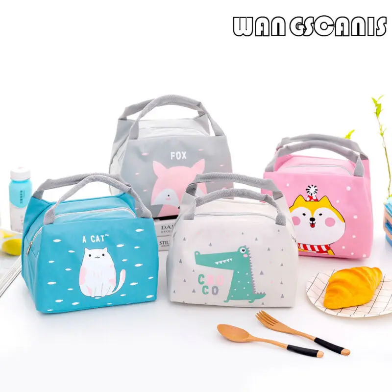 2019 Fashion Brand New Hot Cute Animal Portable Insulated Canvas Cooler Picnic Lunch Bag Thermal Food Tote | Багаж и сумки