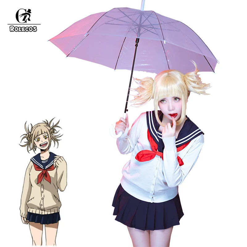 Косплей-костюм ROLECOS аниме MHA химико Тога, Женский костюм для косплея с надписью «Cross my body» BNHA химико Тога