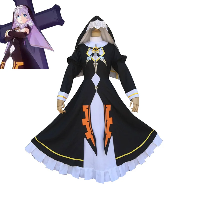 

Game Honkai Impact 3 Theresa Apocalypse Cosplay Costume Women Cute Black Dress Halloween Carnival Uniform Fancy Suit Custom Made