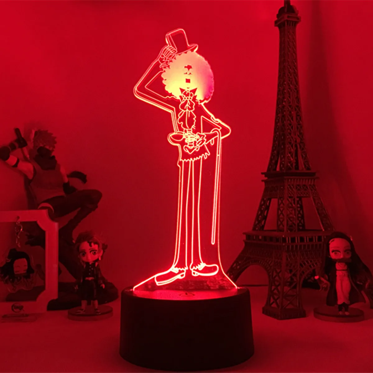 

One Piece Led Night Light Brook for Kids Bedroom Decor Japanese Anime 3d Lamp Brook One Piece