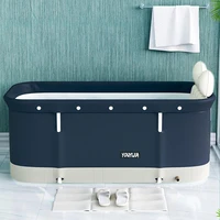 120 x 55 x 50 cm bathtub set portable folding tub bucket kit for adult family pvc beauty spa bathtub baby bath tub bath bucket