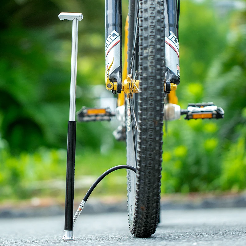 ROCKBROS велосипедный ручной воздушный насос шланг Давление манометром велосипеды