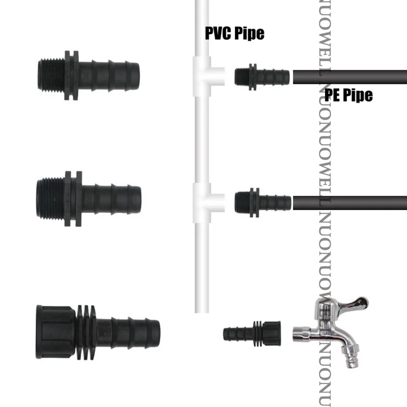 12 шт. соединители для садового шланга 1/2 дюйма|pe water pipes|barbed tee connectorstee connector |