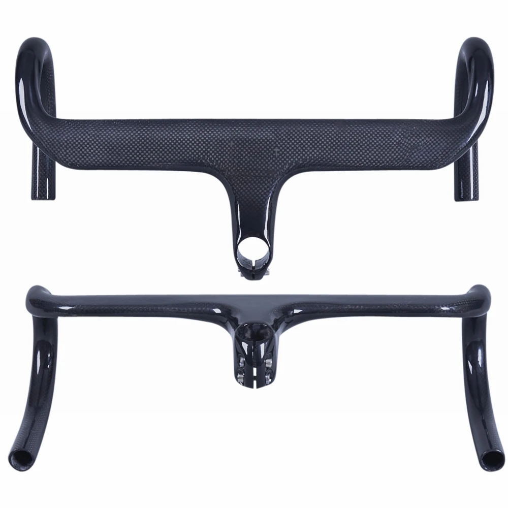 Глянцевая велосипедная Встраиваемая изогнутая планка из углеродного волокна 3K/UD