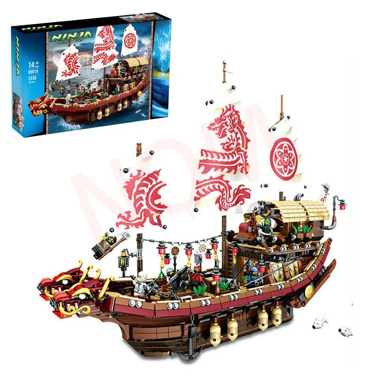 

Ninja Series Dragon Boat New Destiny Bounty Model Assembled Building Block Toy Birthday Christmas Gift 05067