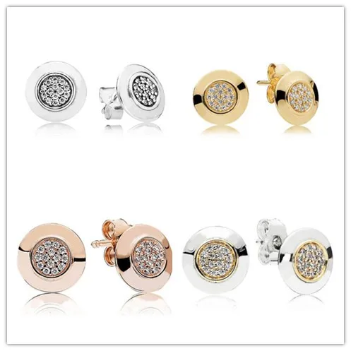 

Женские серьги-гвоздики из серебра 925 пробы, с подписью