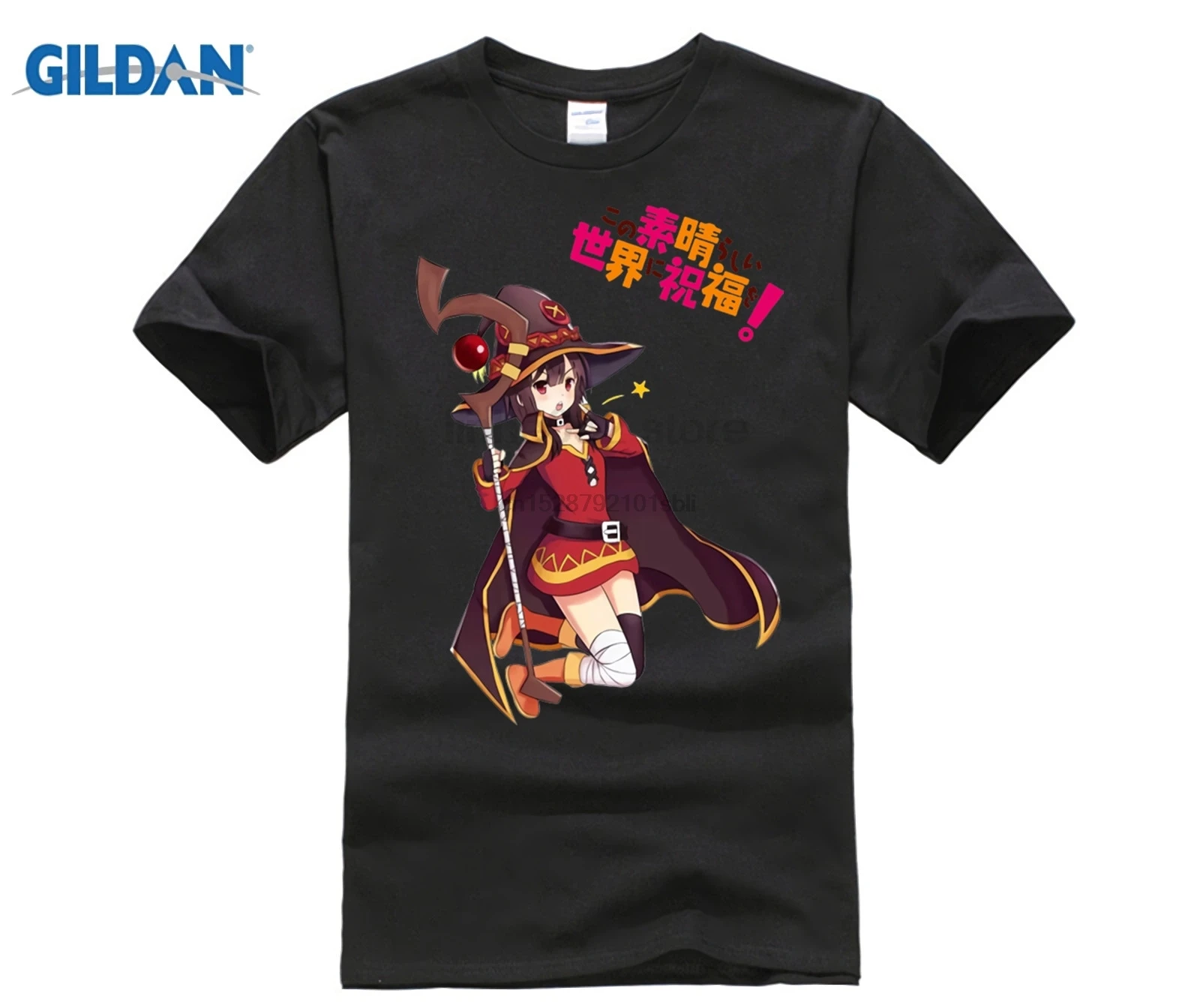 DILDAN Новинка Kono Subarashii Sekai ni Shukufuku wo Megumin Косплей Футболка аниме Рисунок чернилами