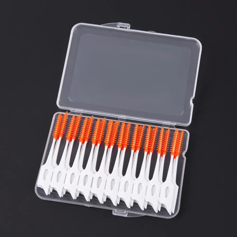 40 шт. межзубные зубные щетки эластичная Массажная жвачка зубочистка | Красота и