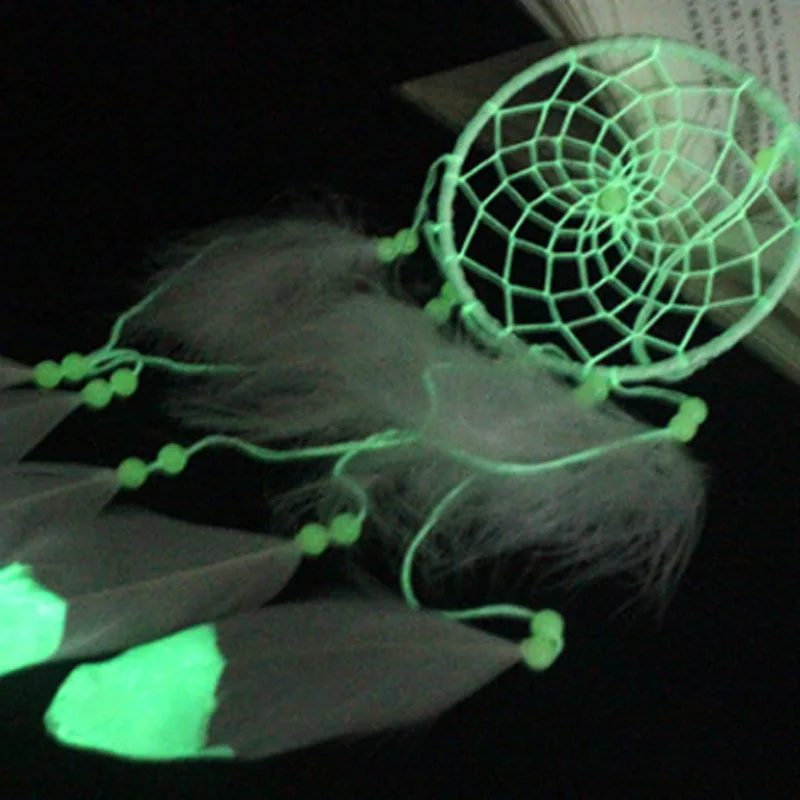 Флуоресцентный Ловец снов Крытый ручной работы кулон орнамент День Святого