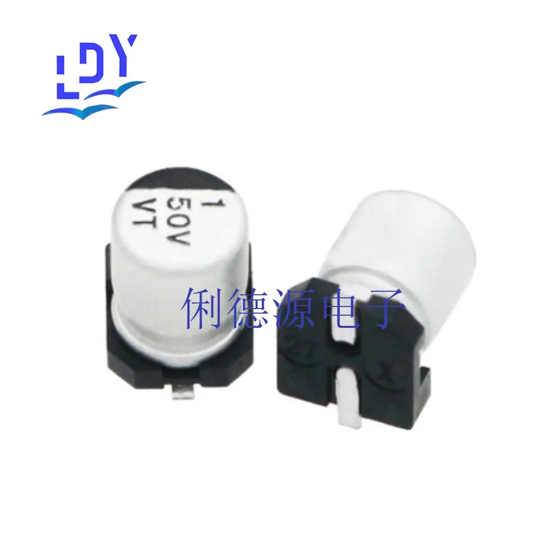 10 шт. высококачественные Алюминиевые Электролитические Конденсаторы SMD 50 в 100 мкФ