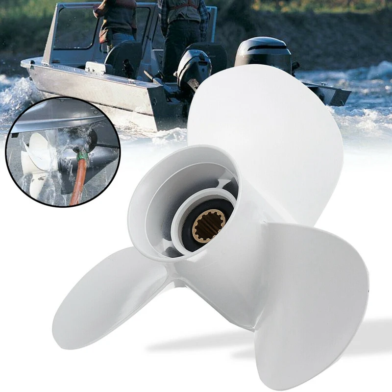 Boat Outboard Propeller for Yamaha 25-60HP 11 1/4 x 14 Marine 13 Spline Tooth 663-45958-01-EL | Автомобили и мотоциклы
