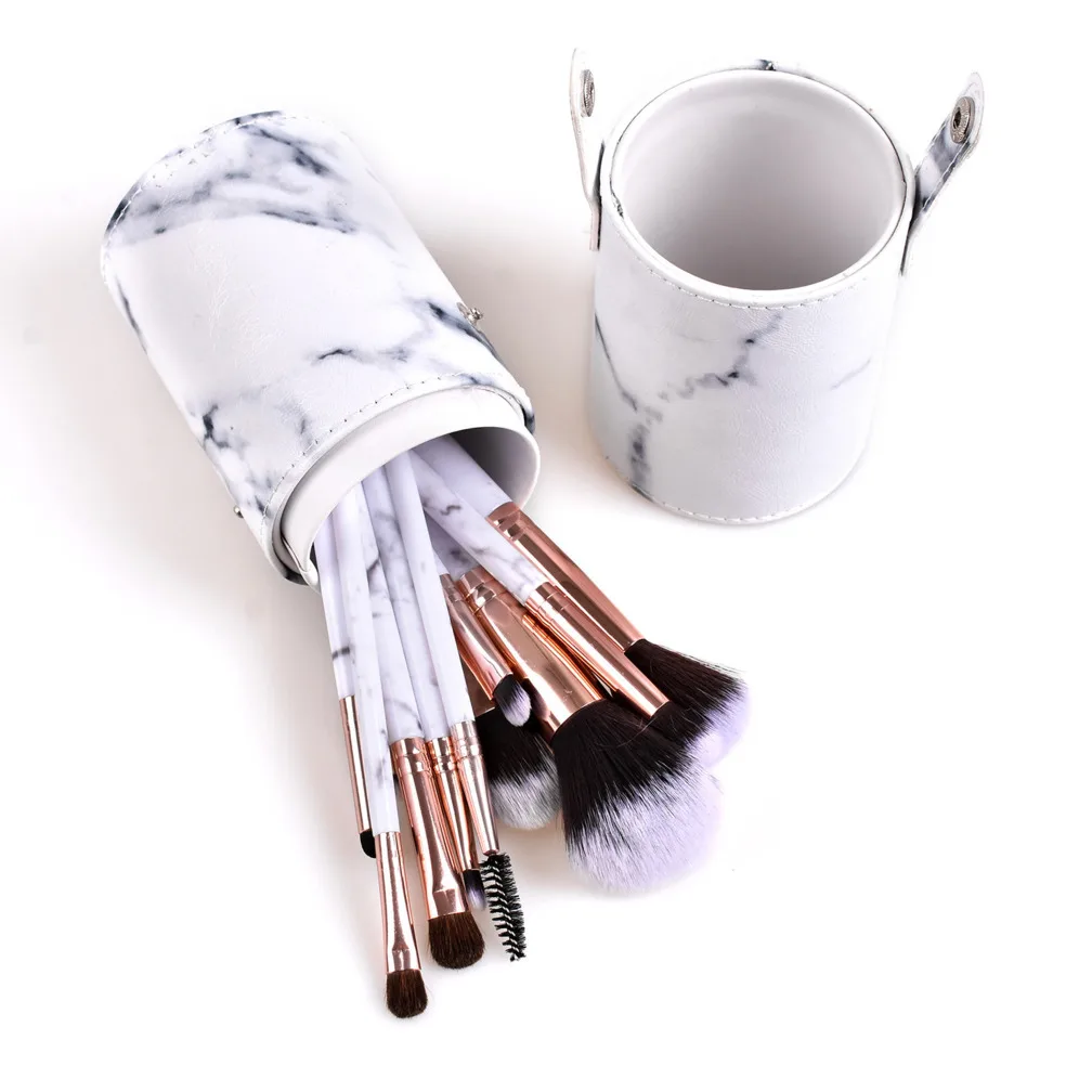 

12 piece beauty makeup brush marble set powder brush beauty brush tool