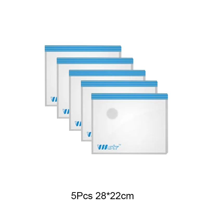 5pcs-28x22cm Вакуумные пакеты для хранения домашней одежды для путешествий, вакуумная посылка для экономии пространства, 28x22 см, 32x26 см, 36x32 см, 45x32 см - Цвет: 5pcs-28x22cm