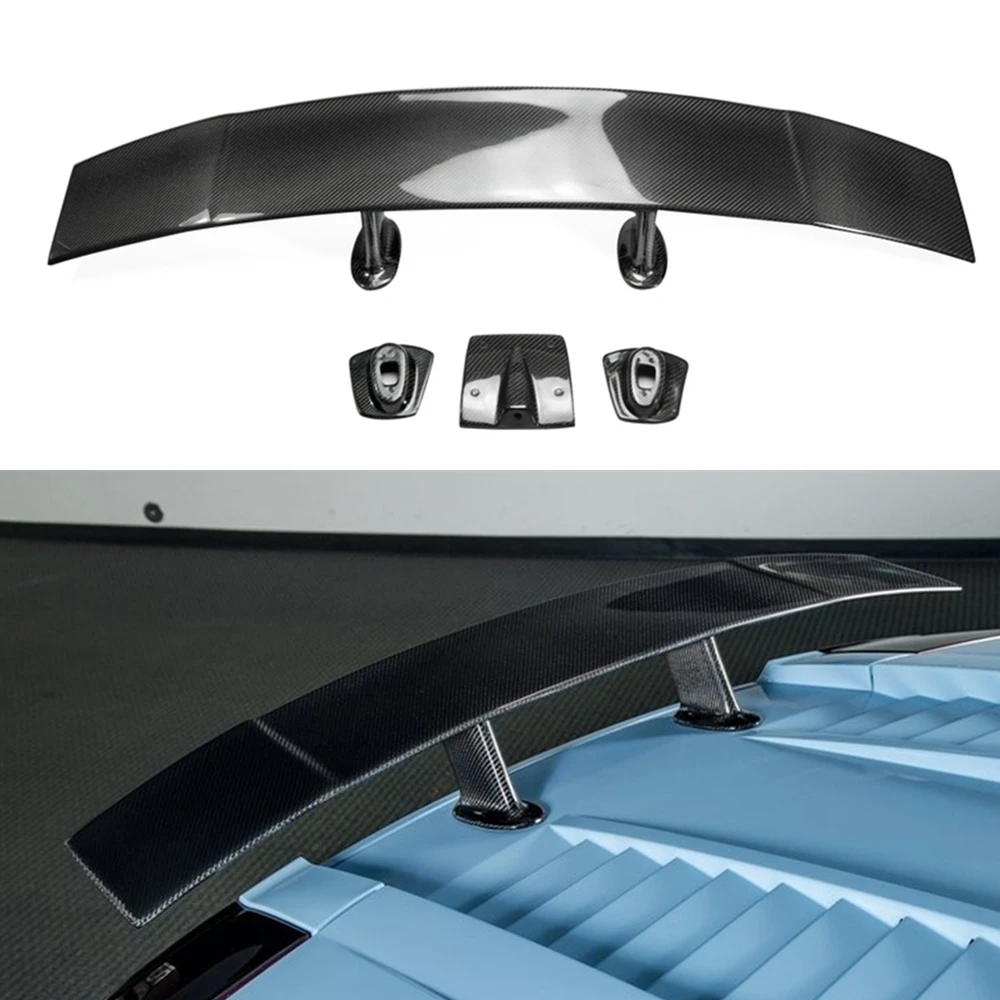 

For Lamborghini Gallardo LP550 LP560 LP570 2004 -2012 Rear Spoiler Wing Carbon Fiber Car Trunk Lid Decklid Flap Splitter Trim