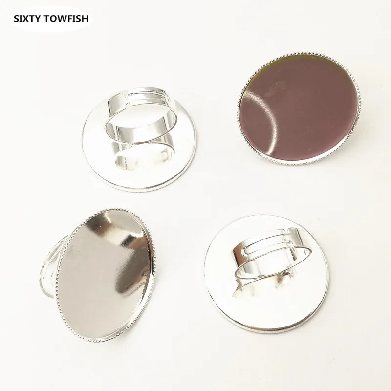 Набор колец из меди и кабошона для ювелирных изделий 20 шт./лот 30 мм | Украшения