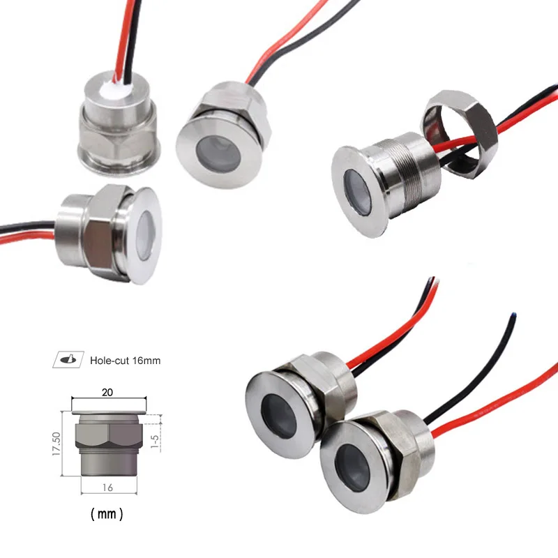 12 шт./лот миниатюрный подземный светильник IP67 В постоянного тока 0 5 Вт небольшие