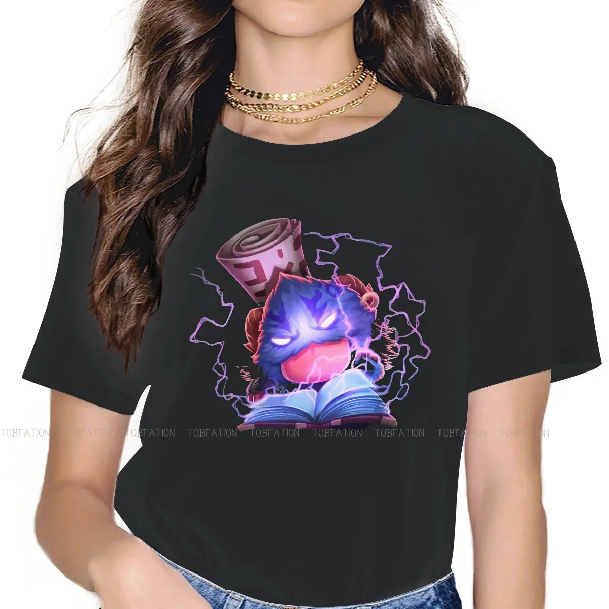 

Ryze Poro Feminine Clothes Arcane League of Legends Oversized T-shirt Goth Vintage Female Clothing