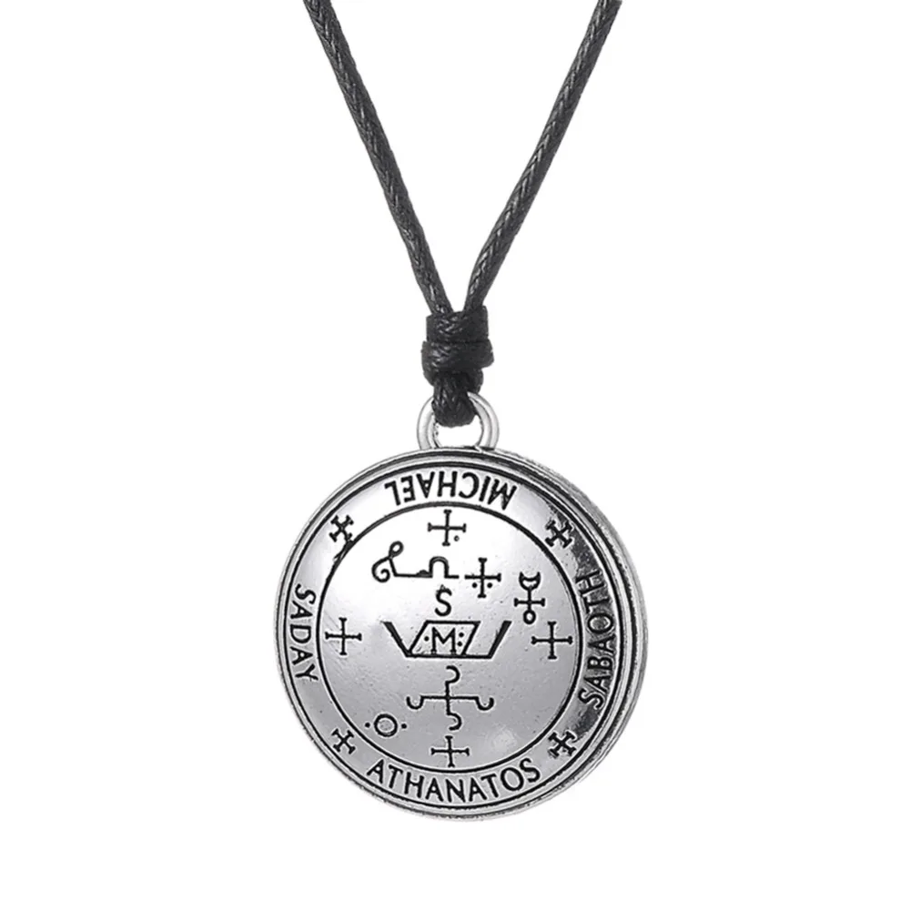 Lemegeton ювелирные изделия wicca Siil of Archangel Gabriel Raphael Enochian талисман амулет ожерелье Ангел ювелирные изделия кулон ожерелье человек