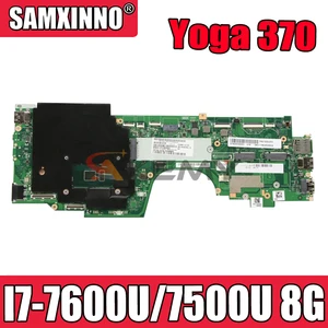 akemy for lenovo thinkpad yoga 370 laptop motherboard la e292p motherboard i7 7600u 7500u 8gb ram fru 01hy153 01hy155 01hy169 free global shipping