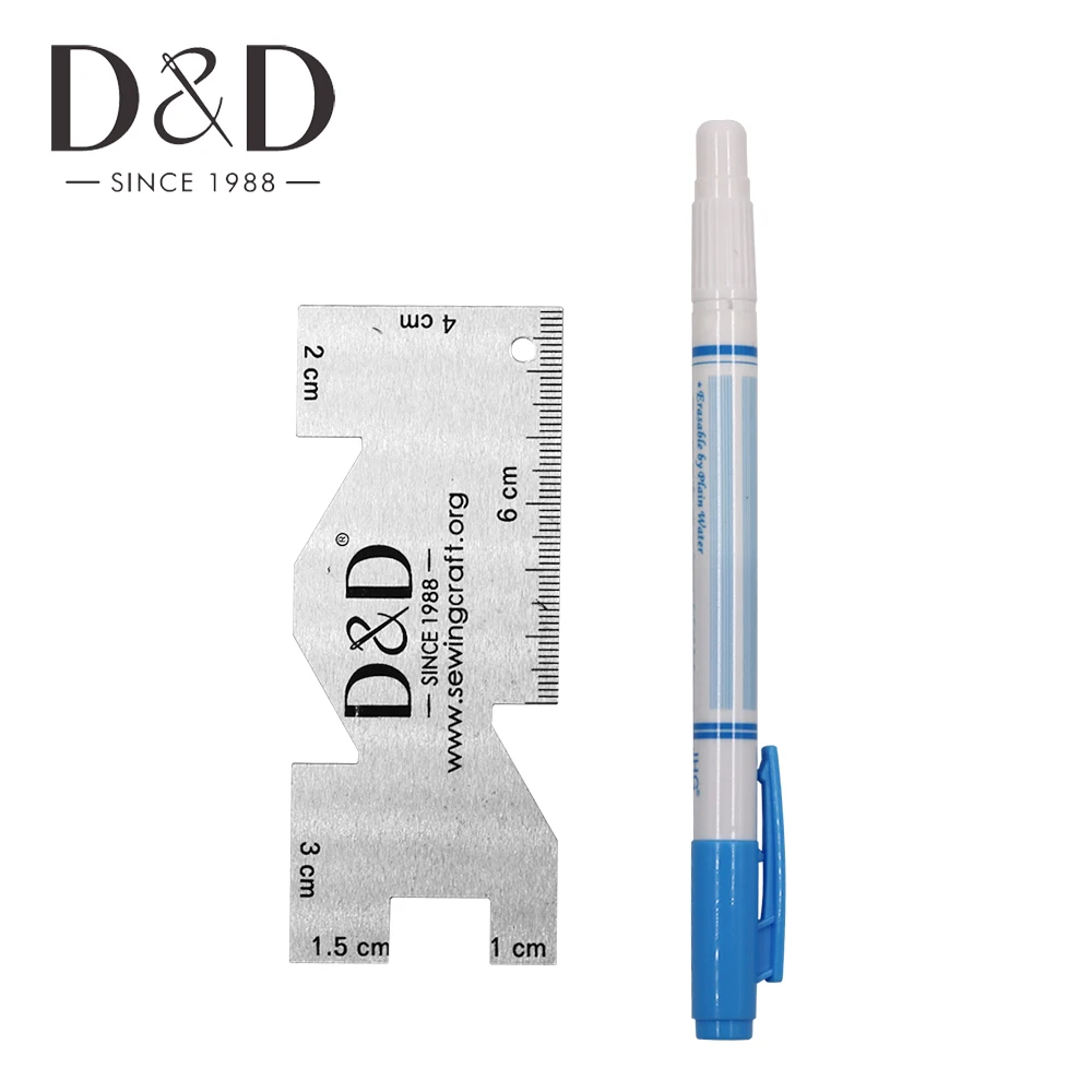 1 шт. водостираемая ручка растворимый исчезающий по ткани маркер и металлическая