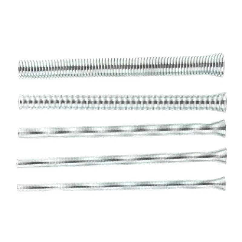 

Пружинный трубогиб, набор из 5 шт., 1/4 дюйма, 5/16 дюйма, 3/8 дюйма, 1/2 дюйма и 5/8 дюйма, для медных алюминиевых и тонкостенных стальных труб