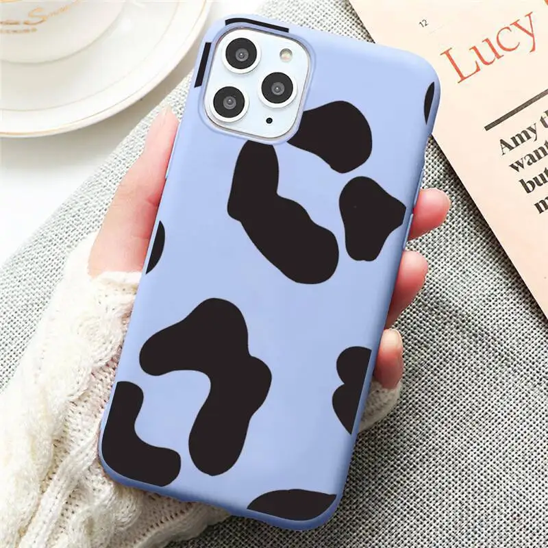 

Leopard Print aesthetics pattern Phone Case Candy Color for iPhone 6 7 8 11 12 s mini pro X XS XR MAX Plus