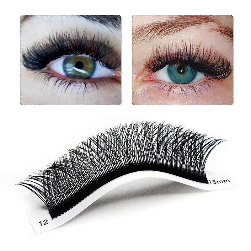 5 шт./лот оптовая цена русский объем ресниц Корея мягкие натуральные супер черные