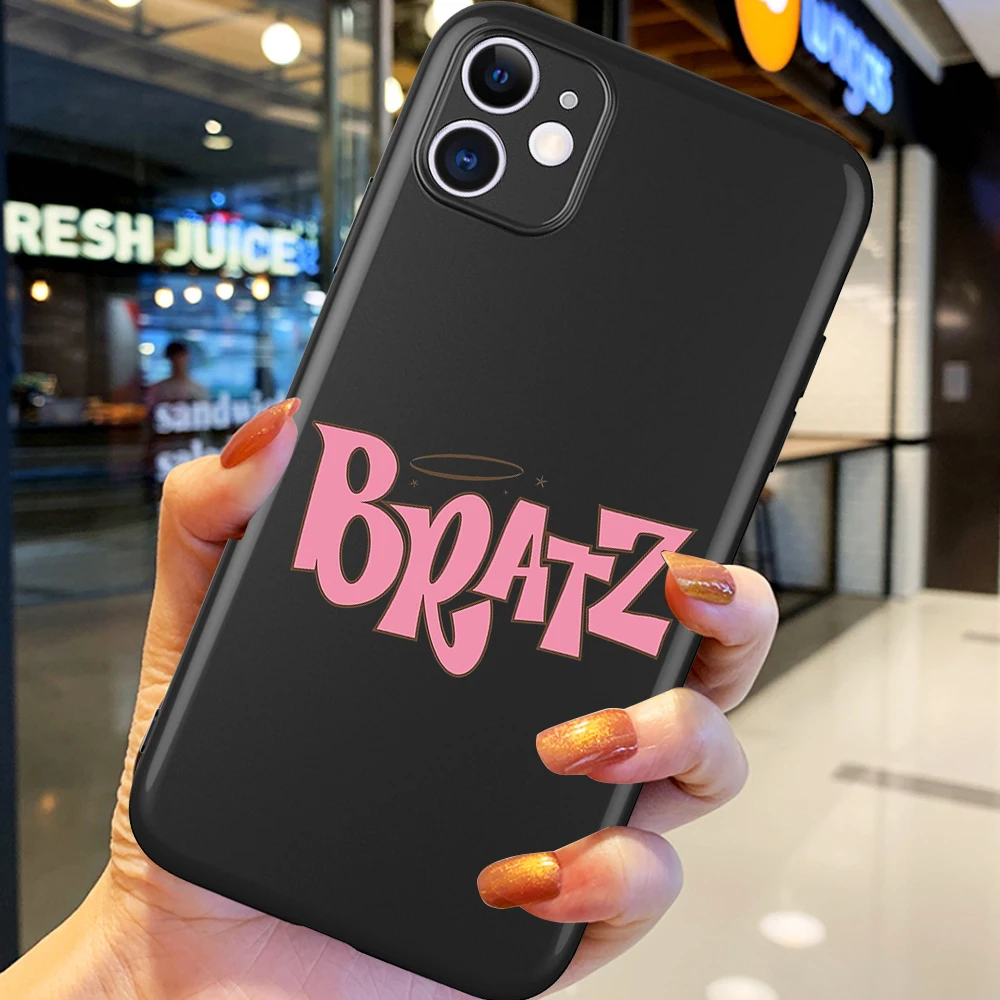 

Fashion Brand Doll Bratz letters for iPhone 12 Pro Max 5 6 6S 7 8 SE 2020 Plus X XS XR 11 Pro Max Phone case funda soft cover