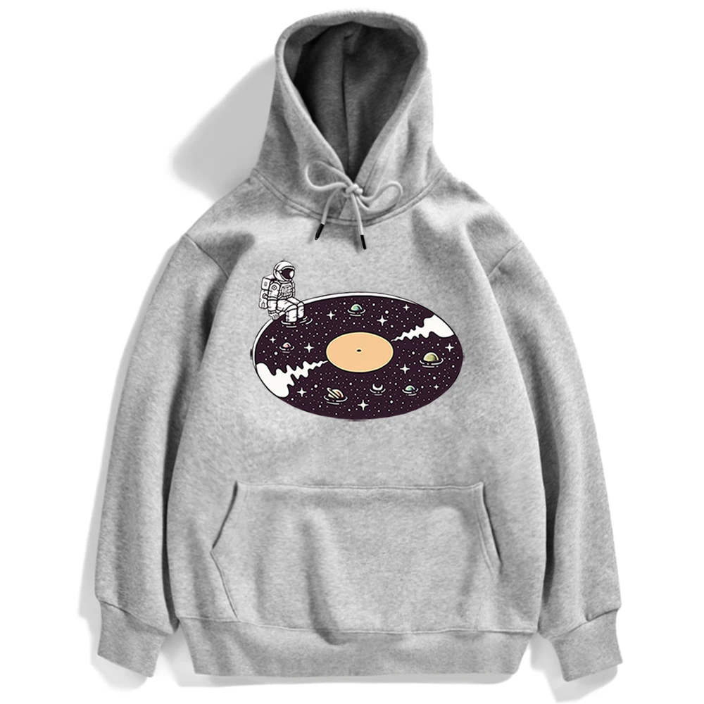 

Astronaut Sitting Edge Universe Womens Clothing New Oversize Hoodies Autumn Fleece Hoodie Casual Pullover Crewneck Hoodies