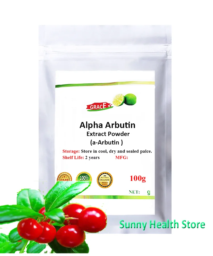 Порошок Альфа арбутина экстракт Bearberry натуральное Осветление кожи уменьшение