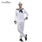 Костюм Моряка Umorden для Хэллоуина, униформа военно-морского флота для мужчин, костюмы для карнавала, рождественской вечеринки