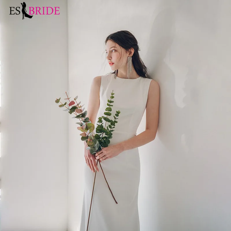 Простое свадебное вечернее платье с открытой спиной | Свадьбы и торжества