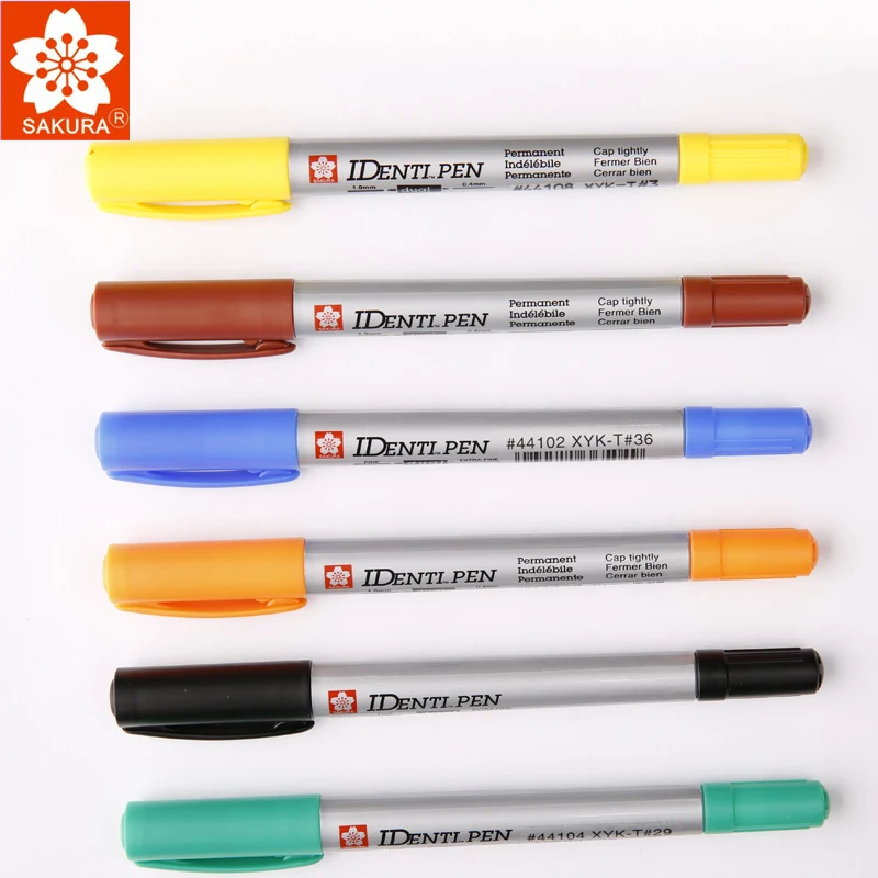LifeMaster SAKURA Identi Pen тонкие и сверхтонкие перманентные чернила двойной точечный