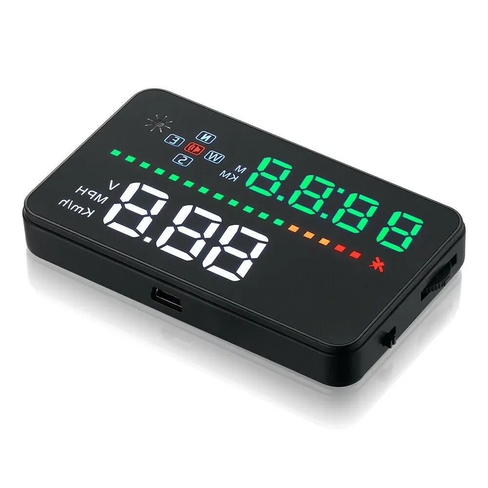 Автомобильный проектор на лобовое стекло A3 OBD2 со светодиодным