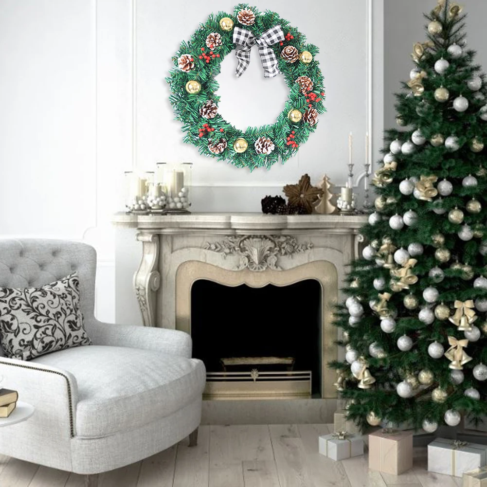 

Christmas Wreath Door Hanging Wall Decor Santa Claus Elk Snowman Ornaments Home Christmas Hanging Decoration Amazing