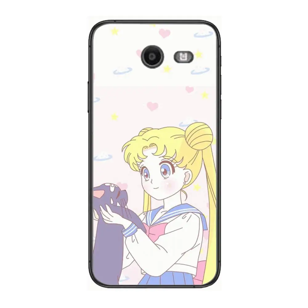 

Sailor-Moon cute Phone Case Hull For Samsung Galaxy J 4 3 5 6 7 8 EU 2018 Plus 2017 Black Shell Art Cell Cover TPU