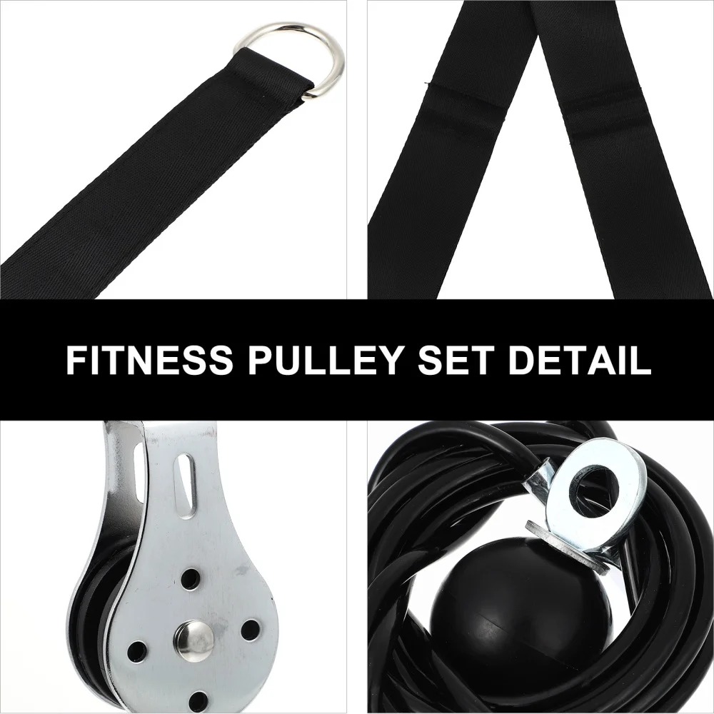 

1 Set Tricep Rope Down Rope Cable Machine Attachment Tricep Pulley System