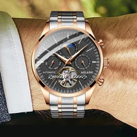 stainless steel automatic mechanical watches ailang top brand watch luxury men watch 2021 relogio masculino
