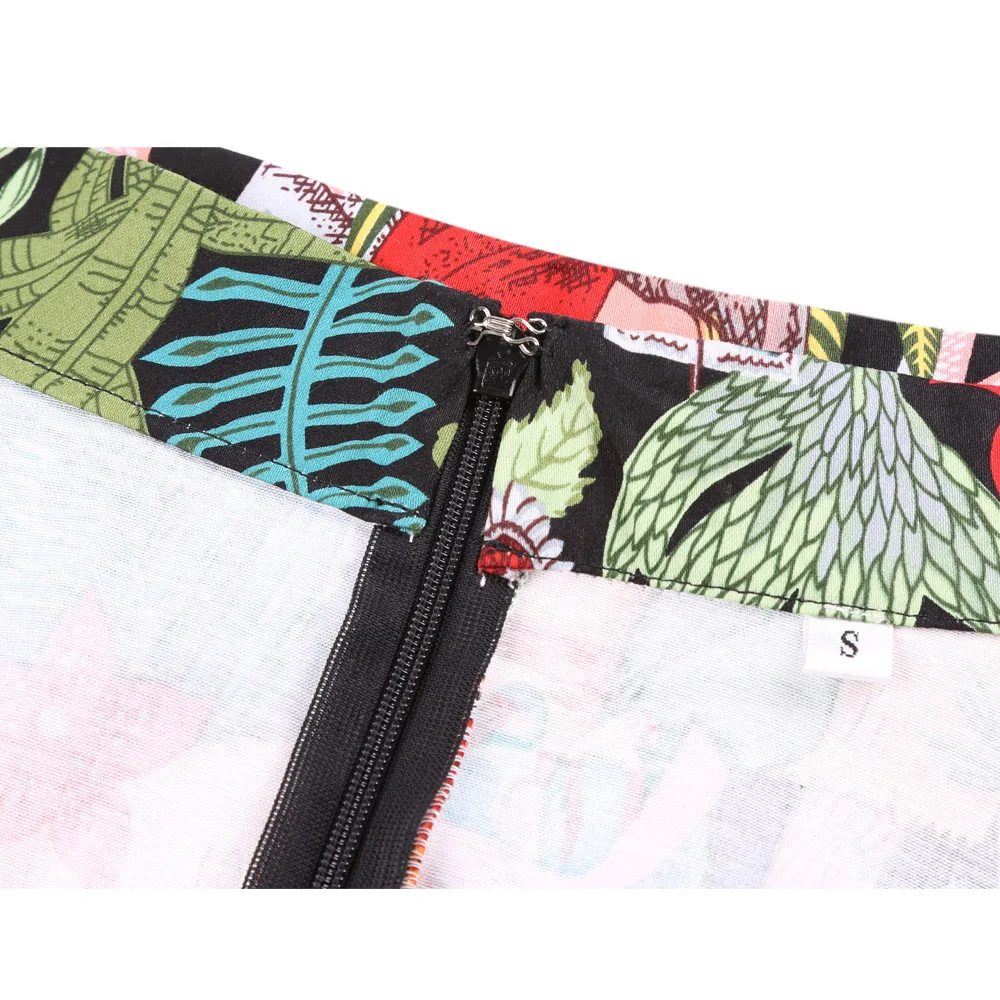 Женская винтажная юбка трапециевидной формы с завышенной талией черная