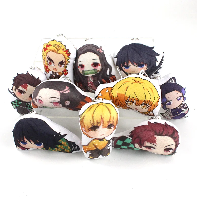 Игрушечная кукла 5-10 см 10 шт./компл. рассекающий демонов киметасу плюшевый