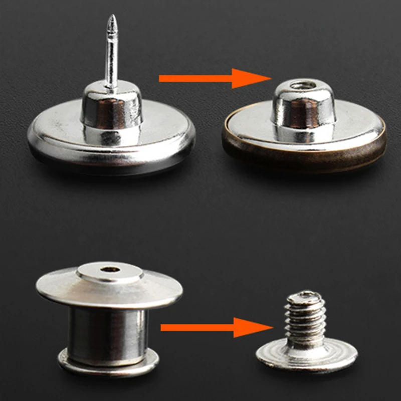 5 шт. металлические пуговицы для джинсов и талии | Дом сад